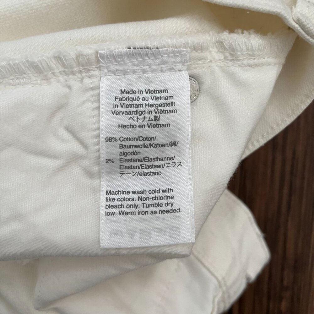 J.Crew Ivory High Rise Button Fly Denim Shorts 33 - Picture 6 of 11
